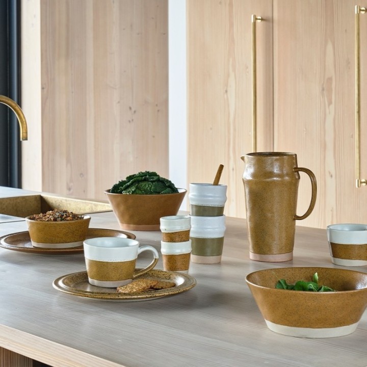 Villa Collection Eternal Espresso Cup 10 cl 2 pcs Amber/Cream