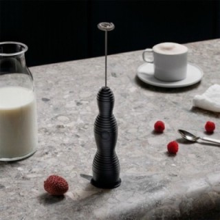 Alessi Pulcina Milk Frother Black