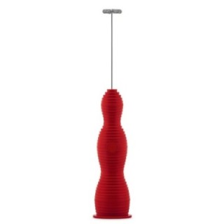 Alessi Pulcina Milk Frother Red
