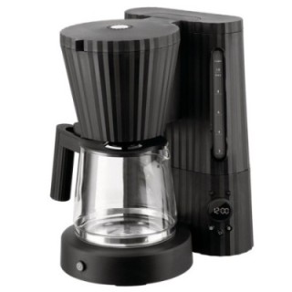 Alessi Plissé Coffee Machine Black