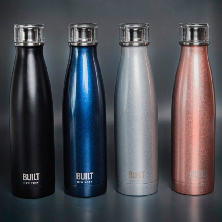 BUILT Perfect Seal Thermos Bottle 0.5 L Black