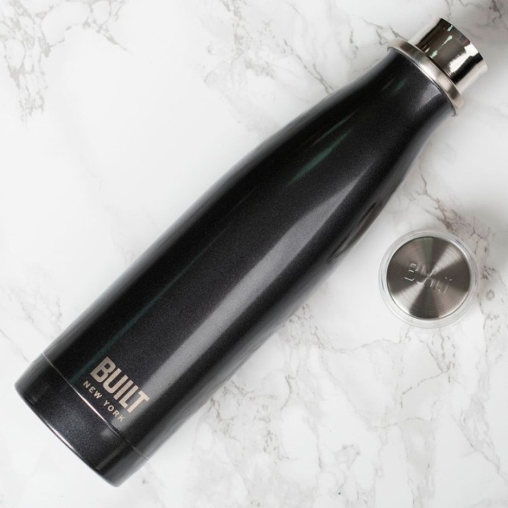 BUILT Perfect Seal Thermos Bottle 0.5 L Charcoal