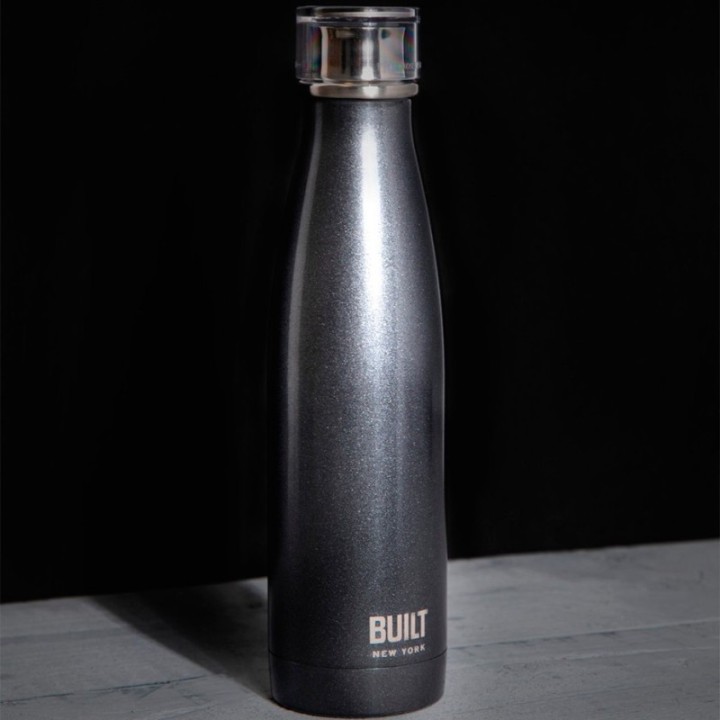 BUILT Perfect Seal Thermos Bottle 0.5 L Charcoal