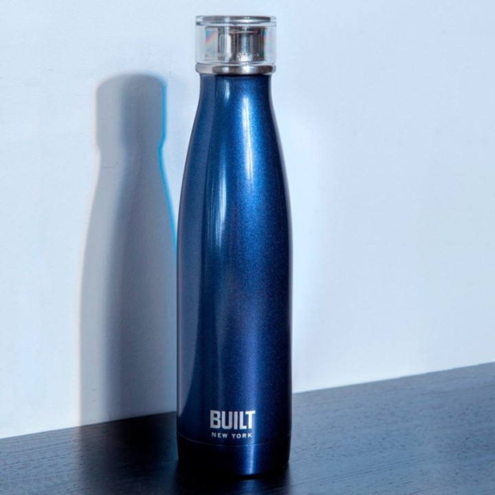 BUILT Perfect Seal Thermos Bottle 0.5 L Midnight Blue