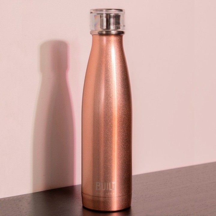 BUILT Perfect Seal Thermos Bottle 0.5 L Rose Gold