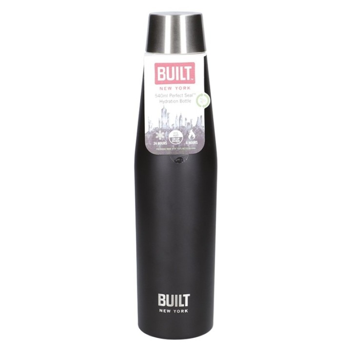 BUILT Perfect Seal Insulated Bottle 0.54 L Black