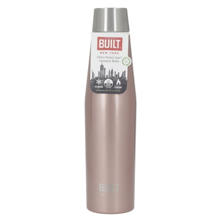 BUILT Perfect Seal Thermos Bottle 0.54 L Rose Gold
