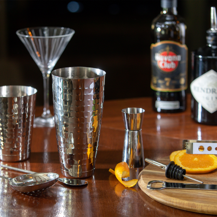 BarCraft Boston Bar Set 8-Piece Steel