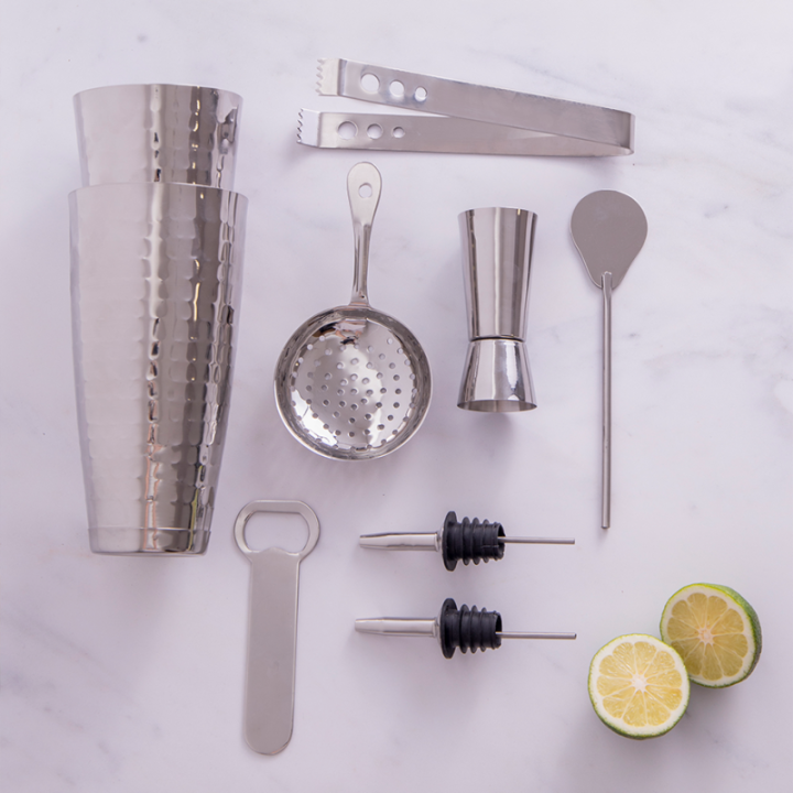 BarCraft Boston Bar Set 8-Piece Steel