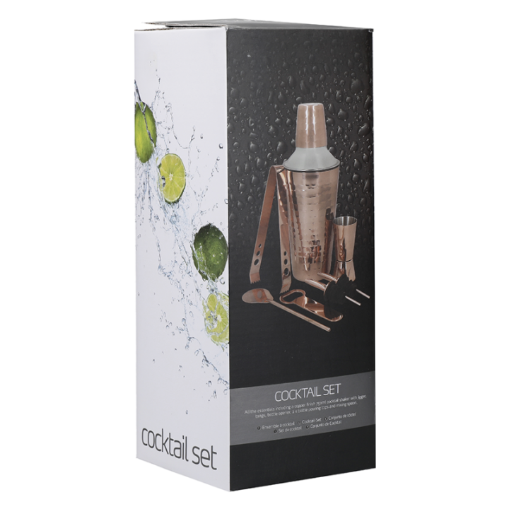 BarCraft Bar set 7-piece Copper