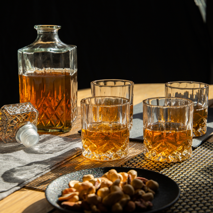 BarCraft Carafe set 0.9 L Clear Incl. 4 Glasses