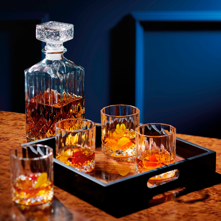 BarCraft Carafe set 0.9 L Clear Incl. 4 Glasses