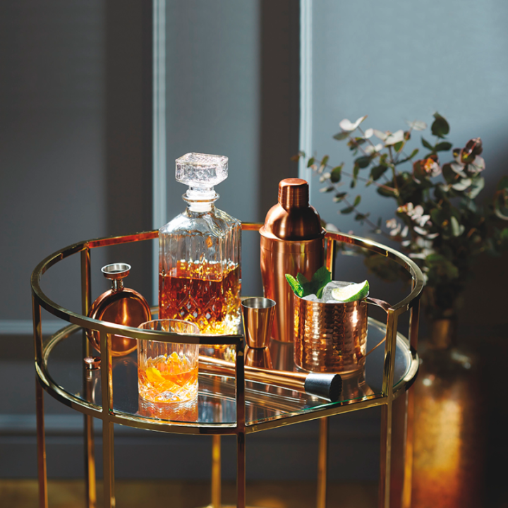 BarCraft Carafe set 0.9 L Clear Incl. 4 Glasses