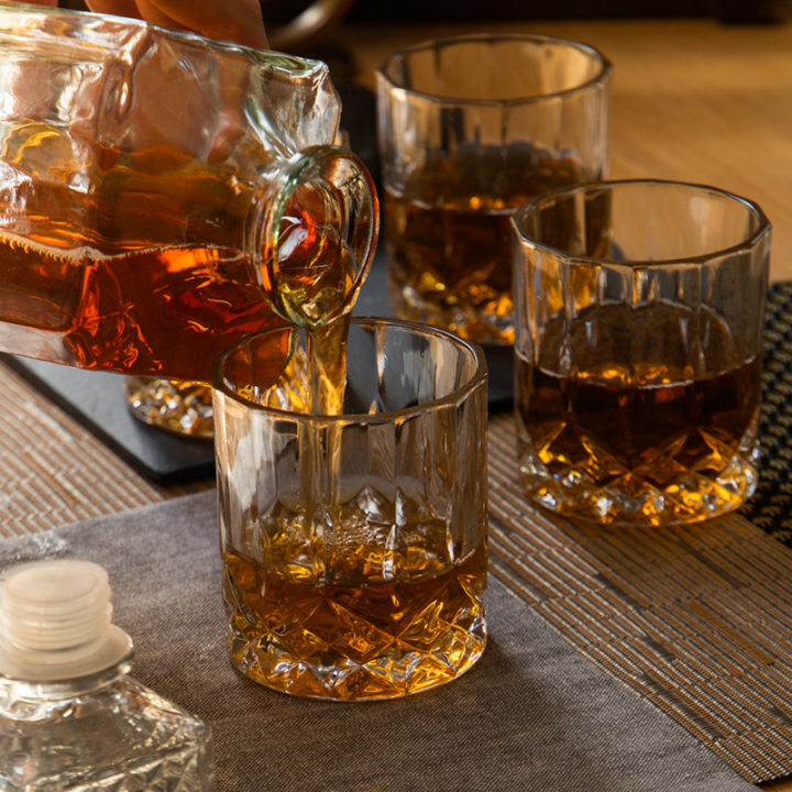 BarCraft Carafe set 0.9 L Clear Incl. 4 Glasses