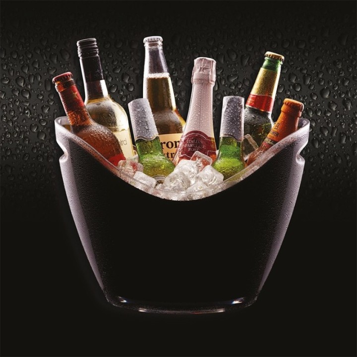 BarCraft Black Wine Cooler