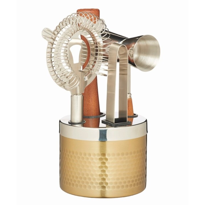 BarCraft Bar set 5-piece Gold