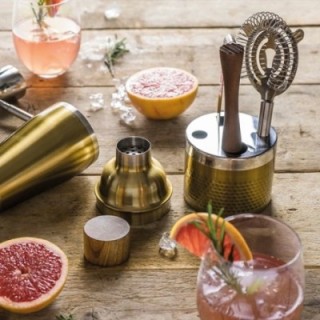 BarCraft Bar set 5-piece Gold