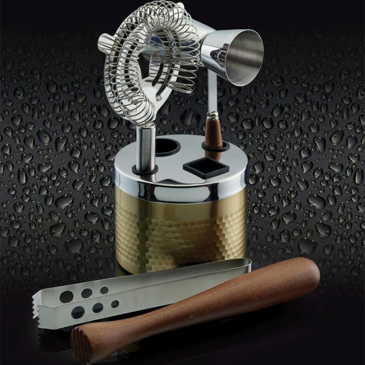 BarCraft Bar set 5-piece Gold