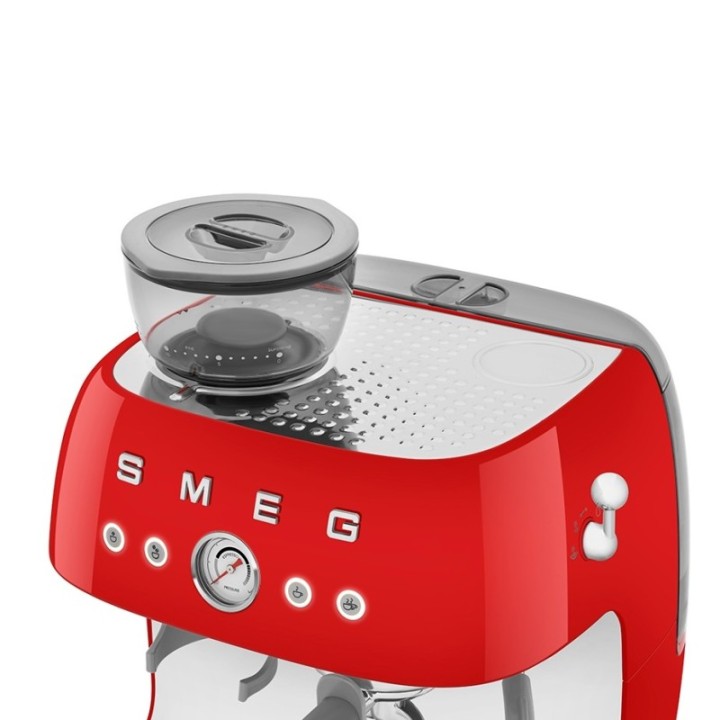 Smeg EGF03RDEU Manual espresso machine Incl. grinder Red