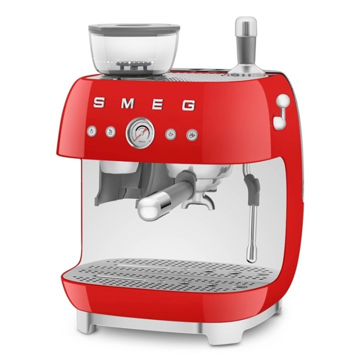Smeg EGF03RDEU Manual espresso machine Incl. grinder Red