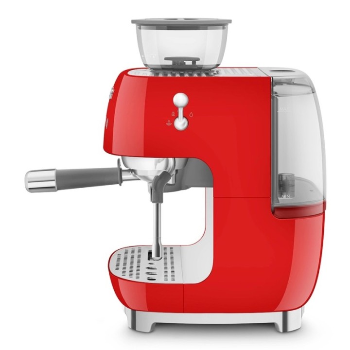 Smeg EGF03RDEU Manual espresso machine Incl. grinder Red