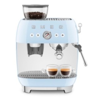 Smeg EGF03PBEU Manual espresso machine incl. grinder Pastel blue
