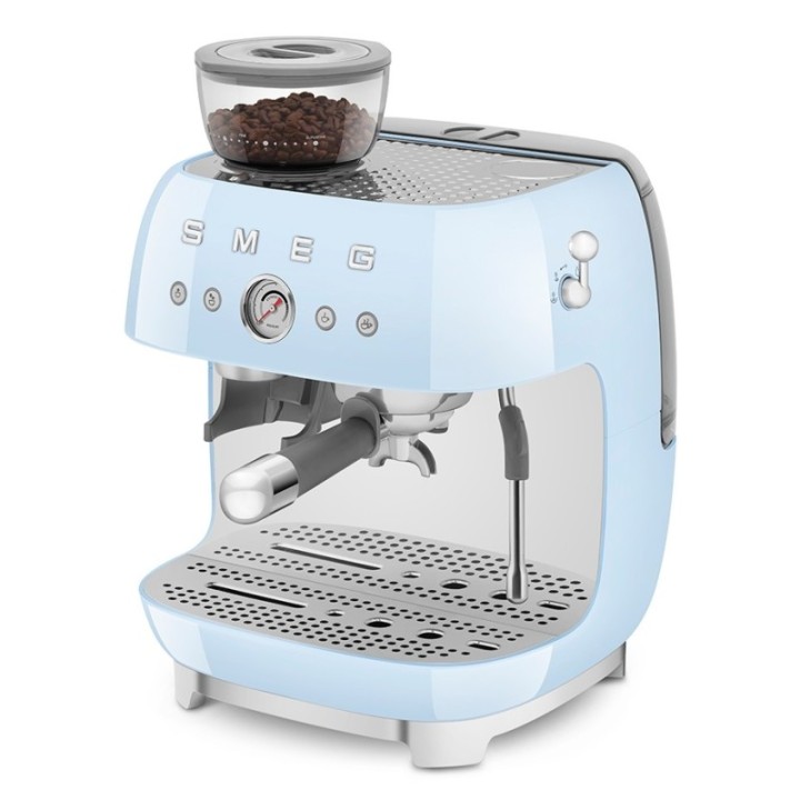 Smeg EGF03PBEU Manual espresso machine incl. grinder Pastel blue
