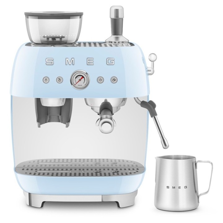Smeg EGF03PBEU Manual espresso machine incl. grinder Pastel blue