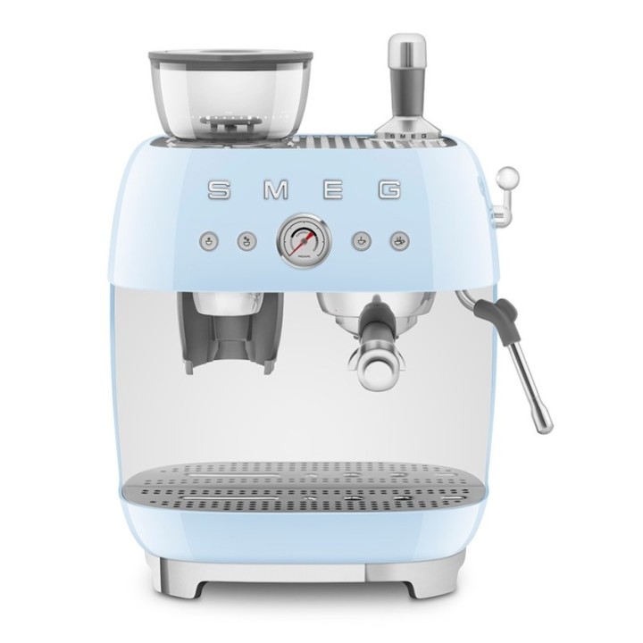 Smeg EGF03PBEU Manual espresso machine incl. grinder Pastel blue
