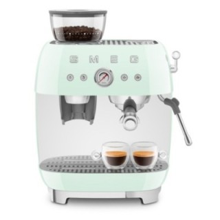 Smeg EGF03PGEU Manual espresso machine Incl. grinder Pastel green