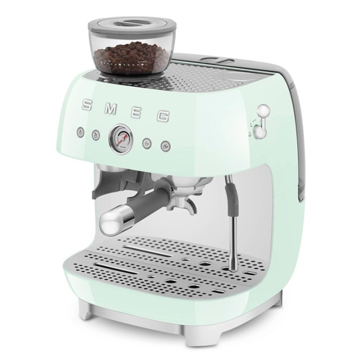 Smeg EGF03PGEU Manual espresso machine Incl. grinder Pastel green