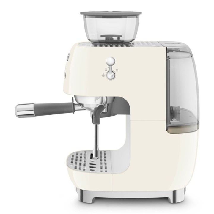 Smeg EGF03CREU Manual espresso machine Incl. grinder Cream