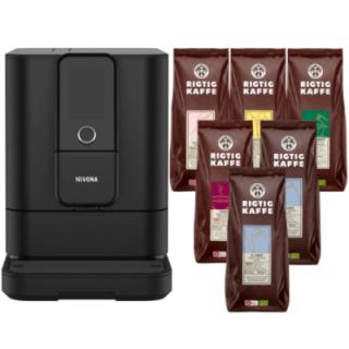 Nivona NIVO 8101 Black Incl. 6x400g Rigtig Kaffe Organic