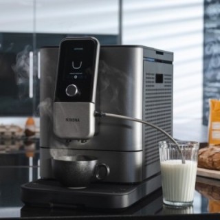 Nivona NIVO 8103 Titanium Espresso Machine Incl. 6x400g Rigtig Kaffe Organic