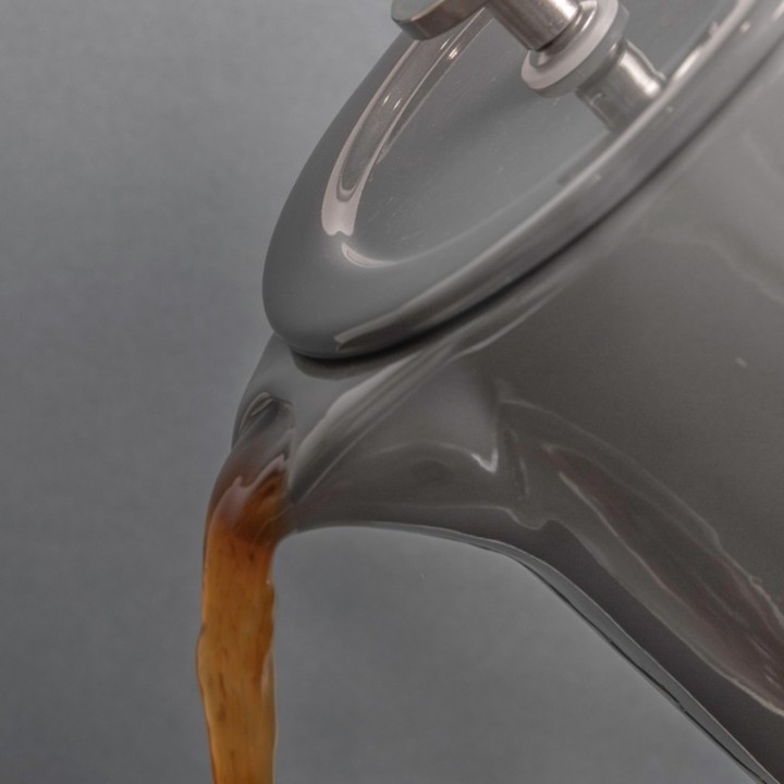 La Cafetière Barcelona 6-Cup French Press incl. Mug Cool Grey