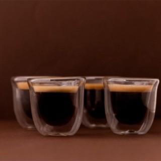 La Cafetière Double-walled espresso glasses 7.5 cl 4 pcs