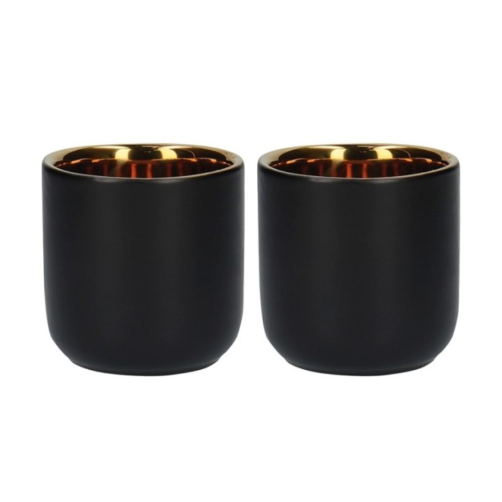 La Cafetière Double-walled Espresso Cup 7 cl 2 pcs Black/Gold
