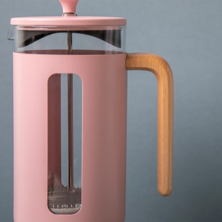 La Cafetière Pisa 3-Cup French Press Pink