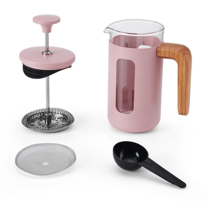 La Cafetière Pisa 3-Cup French Press Pink