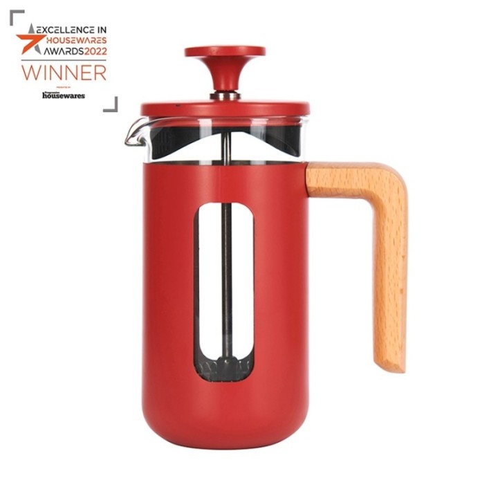 La Cafetière Pisa 3-Cup French Press Red