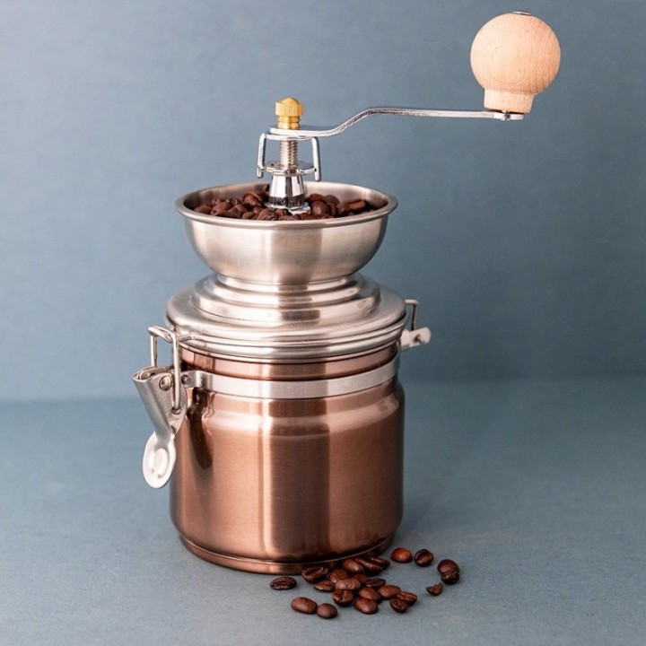 La Cafetière Manual Copper Coffee Grinder