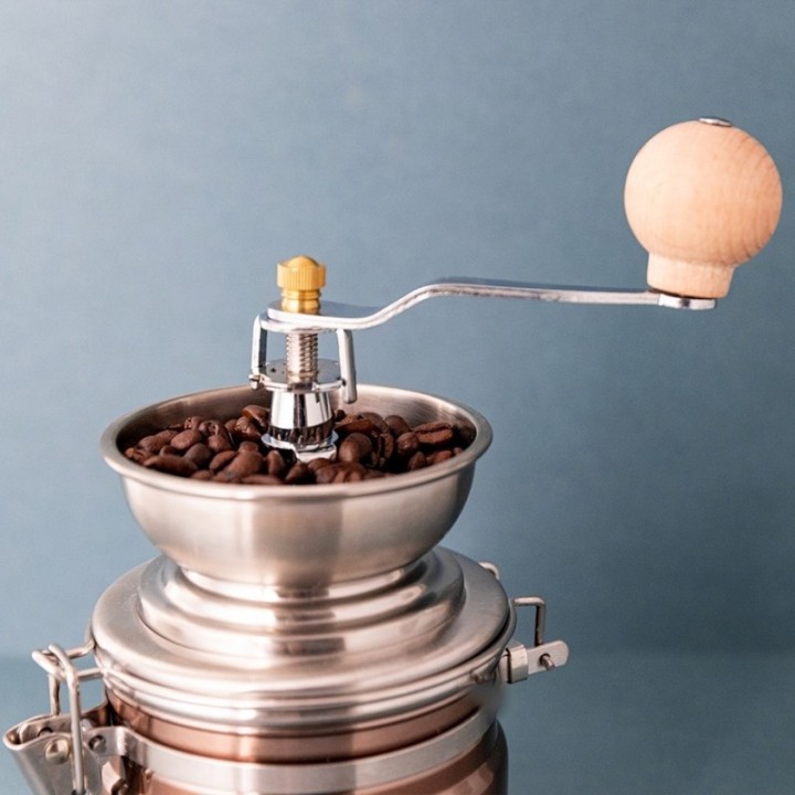 La Cafetière Manual Copper Coffee Grinder