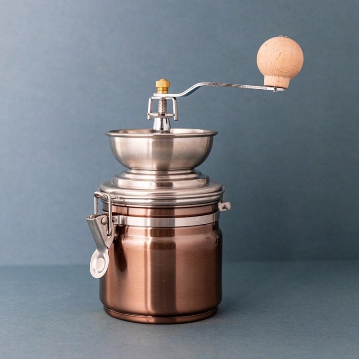La Cafetière Manual Copper Coffee Grinder