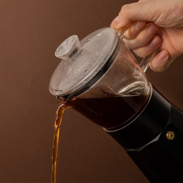 La Cafetière Verona 6-Cup Espresso Pot Black