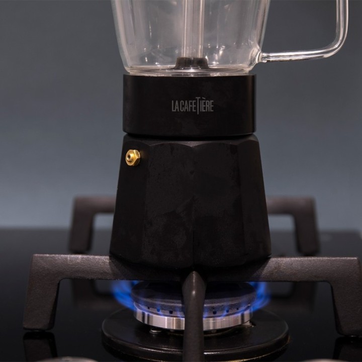 La Cafetière Verona 6-Cup Espresso Pot Black