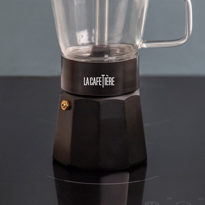La Cafetière Verona 6-Cup Espresso Pot Black