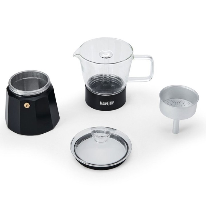 La Cafetière Verona 6-Cup Espresso Pot Black