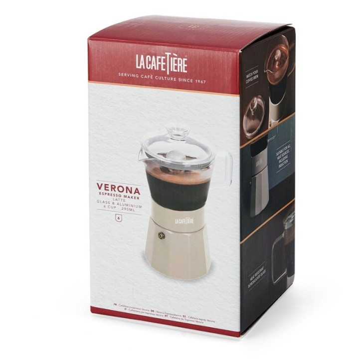 La Cafetière Verona 6-Cup Espresso Pot Latte