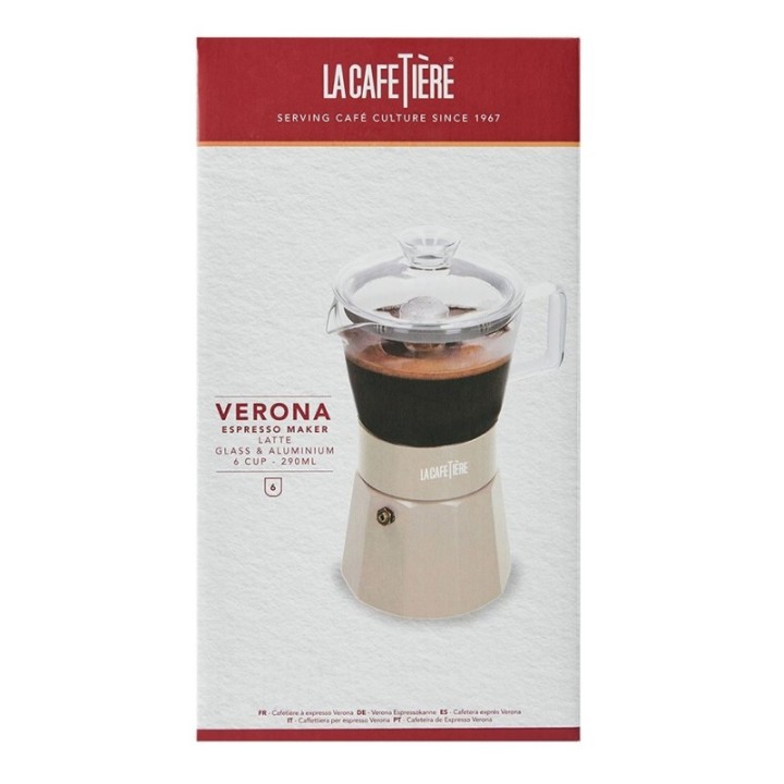 La Cafetière Verona 6-Cup Espresso Pot Latte