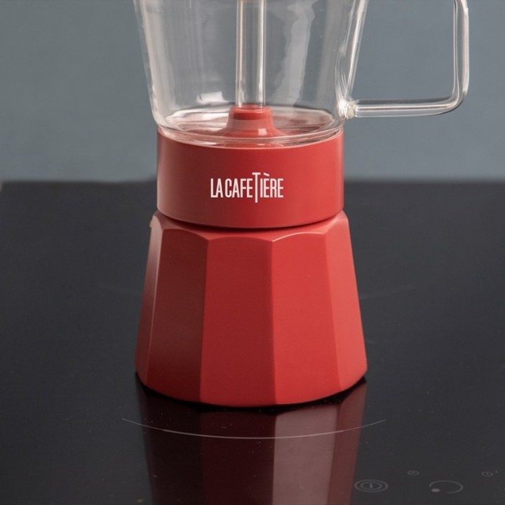La Cafetière Verona 6-Cup Espresso Pot Red